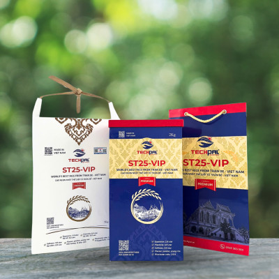 Gạo ST25-VIP TECHPAL Premium Túi 5Kg