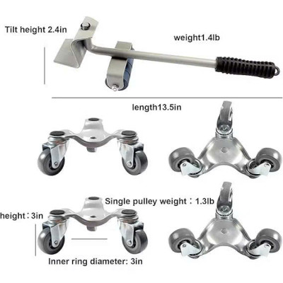 Bộ Thiết Bị Di Chuyển Đồ Siêu Nặng 1000Kg Hợp Kim Siêu Bền– Nhẹ Tay Vẫn Làm Được Nhờ Thiết Kế Thông Minh