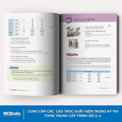 Sách - Ngữ Pháp Tiếng Hàn Thông Dụng - Trung Cấp - Korean Grammar In Use Intermediate - MCBooks