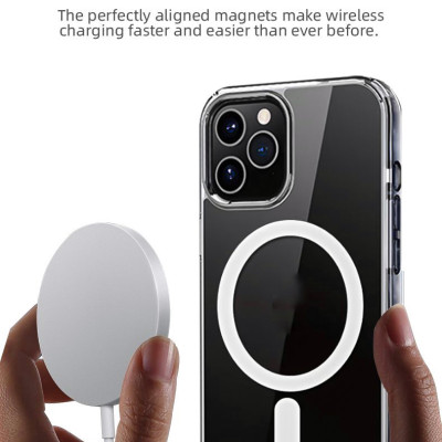 Ốp Lưng Sạc Từ Tính MIPOW TEMPERED GLASS TRANSPARENT Nguyên Liệu Đức (DROPTEST 1.8M, Chống Ố Vàng) dành cho iPhone 14 / iPhone 14 Plus/ iPhone 14 Pro/ iPhone 14 ProMax- Hàng chính hãng