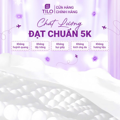 Combo 6 bịch khăn giấy rút đáy TiLo 1280 tờ tặng 3 móc treo đôi giấy dai mềm mịn