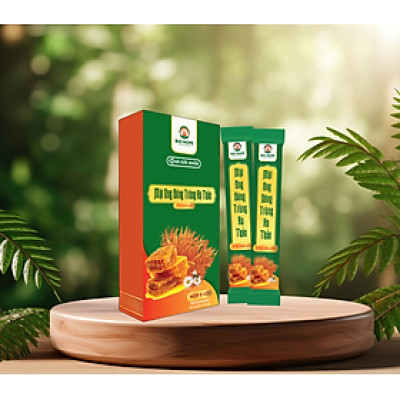 Mật Ong Đông Trùng Hạ Thảo BIO HOPE, Hỗ Trợ Sức Khỏe, Chống Lão Hóa, Ngăn Ngừa Ung Thư, Giảm Stress, Giúp Ngủ Ngon Sâu Giấc - Hộp 5 Gói