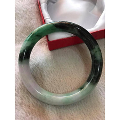 VÒNG TRÒN TO NAM ĐÁ CẨM THẠCH SƠN THỦY SỊN 60MM XANH ĐẬM TRẮNG BÓNG ĐỀU NAM 68KG ĐẾN 82KG ĐEO