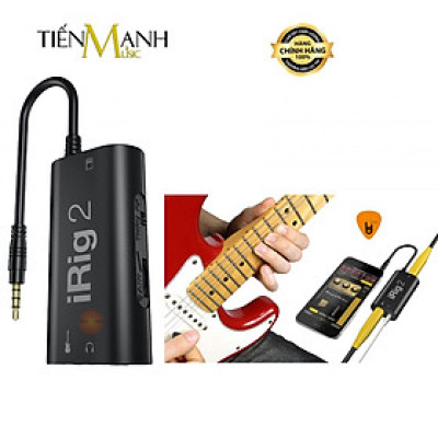 Thiết Bị Thu Âm Và Livestream iRig 2 IK Multimedia Cho Điện Thoại Kết Nối Guitar Pickup Soundcard Hàng Chính Hãng