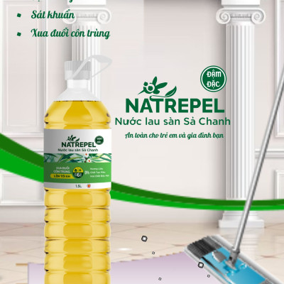 Nước lau sàn Chanh sả 1500ml chống côn trùng mùi hương thơm ngát, thoải mái, dễ chịu, thư giãn