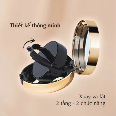 COMBO Phấn phủ kiềm dầu hoàn hảo KEILEI + Phấn nước đa năng 3 trong 1  KEILEI -  3 in 1 Radiance Cushion  KEILEI