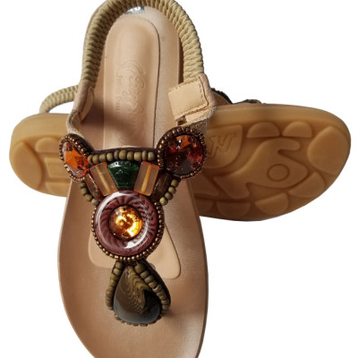 Giày sandal nữ kẹp da bò thật cao cấp BIGGBEN SDN65