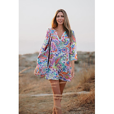 Đầm Xẻ Tà Thêu Cotton Isla Bonita