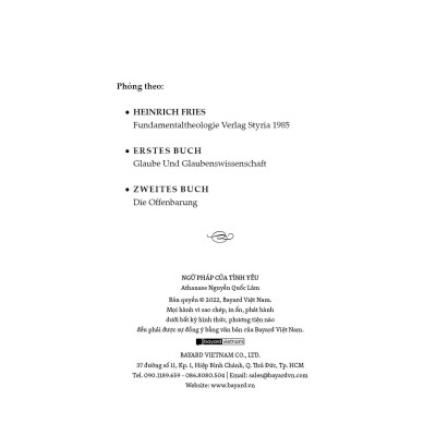 Sách - Ngữ Pháp Của Tình Yêu - Bayard Việt Nam
