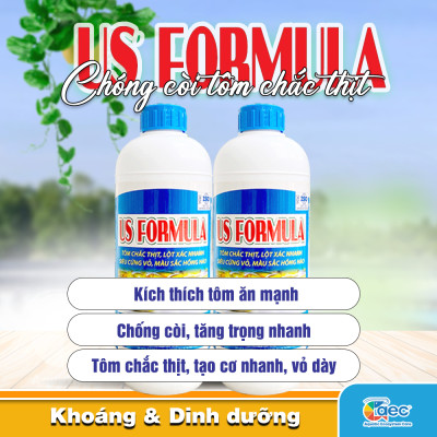US Formula - Giúp tôm tăng trưởng nhanh, tạo cơ chắc thịt, màu vỏ đẹp