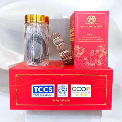 Lách bì dầu đeo tay trầm hương tự nhiên vòng tay nam nữ phong thuỷ may mắn bình an - Xưởng Mộc Việt