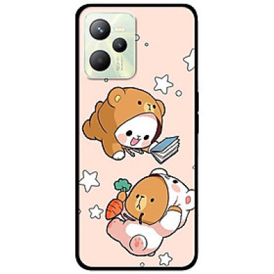 Ốp lưng dành cho Realme C35 - Realme Narzo 50A Prime mẫu Hai Chú Gấu Bay
