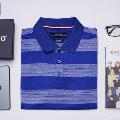 ÁO PHÔNG NAM CỘC TAY CÓ CỔ ALIGRO MÃ ALGPLO56