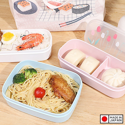 Hộp Cơm chia ngăn Bento Tulip size L 650ml - Hàng Nội Địa Nhật Bản