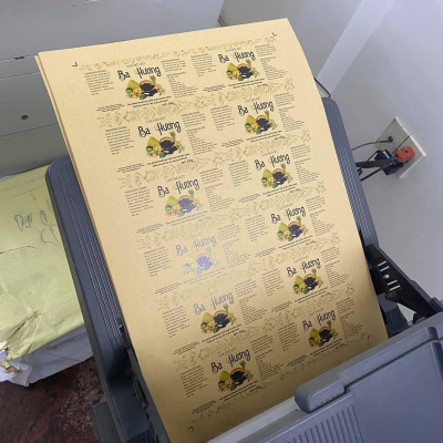 Tem nhãn giấy/Decal hàng chính hãng công ty in ấn Tiến Thanh