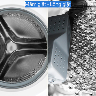 Máy giặt Beko Inverter 8 kg WCV10649XWST - Hàng Chính Hãng - Chỉ Giao HCM