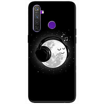 Ốp lưng dành cho Realme 6i mẫu Mặt Trăng Nghe Nhạc