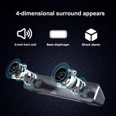 Loa có dây 3.5mm SADA V-108 siêu trầm cho máy tính có hỗ trợ USB