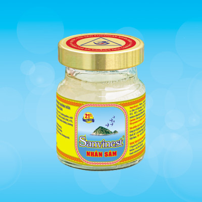 [Combo 10 lọ]  Nước Yến sào Sanvinest Khánh Hòa Fucoidan Nhân sâm 70ml - S207