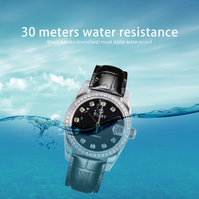 【START】đồng hồ nữ mặt số xà cừ đồng hồ cơ tự động chống nước chức năng ngày đồng hồ thời trang Nhiều màu sắc để lựa chọn