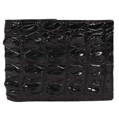 HC2780 - Bóp nam Huy Hoàng da cá sấu gai màu đen