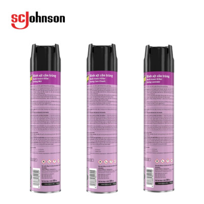 Combo 2 Bình Xịt Côn Trùng RAID  Hương Lavender 520ml