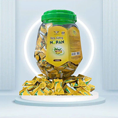 Kẹo gừng Nopan kingphar 4, hũ 400 viên, giảm ho , đờm, làm ấm đường hô hấp