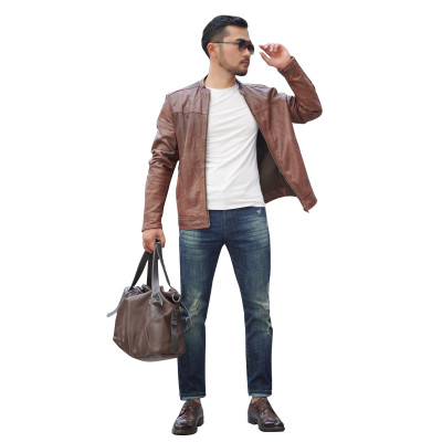 Quần Jeans Nam Rách Gối Cao Cấp HUNTER X-RAYS Form Slim Thun Màu Xanh  D38