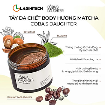 Tẩy Tế Bào Chết Toàn Thân Hương Matcha CoBa’s Daughter Body Exfoliator 300gr