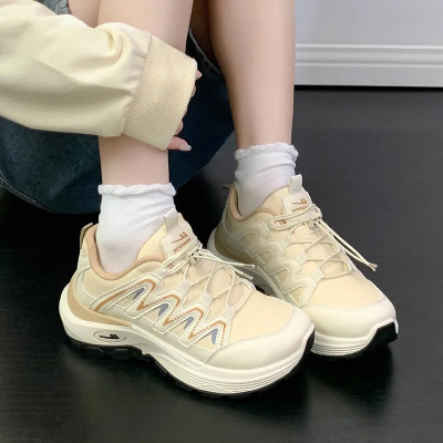 Giày thể thao nữ, giày chạy bộ đế êm nhẹ, thoáng khí đế cao su đúc, chống trơn trượt hạn chế mòn  – GNU2094