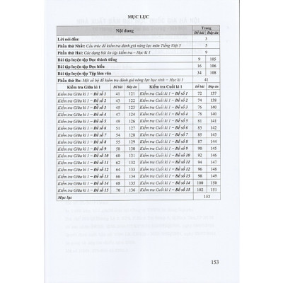 Sách - Kiểm tra, đánh giá năng lực học sinh lớp 5 môn Tiếng Việt học kì 1 + kì 2