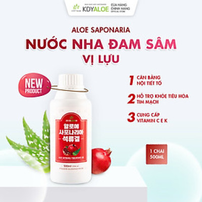 NƯỚC NHA ĐAM SÂM VỊ LỰU HỮU CƠ KDY ALOE CHAI 500ml