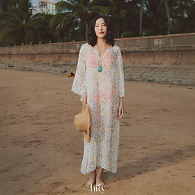 Áo Choàng Đi Biển Soleil DRE229 thời trang thiết kế Hity