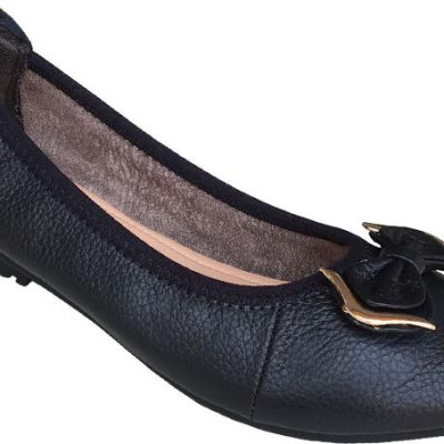 IÀY BÚP BÊ TRƯỜNG HẢI  DA BÒ  MỀM MÀU ĐEN  NƠ XINH SANG TRỌNG MŨI GIÀY TRÒN, ĐẾ MỀM DẺO BÊN CHẮC VÀ THỜI TRANGBB012