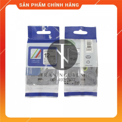 Nhãn In đa lớp Tz2-m931 - Đen nền bạc 12mm x 8m - Hàng nhập khẩu