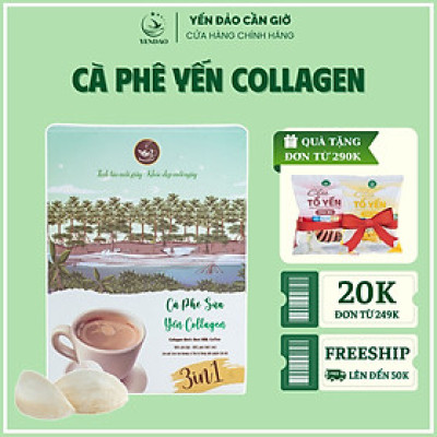 Yến Đảo - Cà Phê Yến Collagen Hương Vị Thơm Ngon, Cung Cấp Dưỡng Chất Cho Cơ Thể
