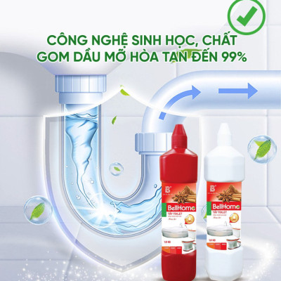 Tẩy Toilet Công Nghệ Sinh Học Bell Home Hương Quế 1KG Đỏ