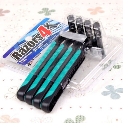 Bộ 4 Dao Cạo Râu Razors Loại 3 Lưỡi Siêu Bền LƯỠI DAO SẮC BÉN, THIẾT KẾ THÔNG MINH, NHỎ GỌN - Hàng chính hãng