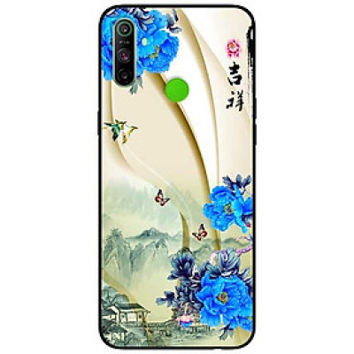 Ốp lưng dành cho Realme C3 mẫu Hoa Xanh và Bướm