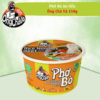 Phở Bò Ông Chà Và Hộp Ăn Liền 150g - Phù Hợp Cho Người Ăn Chay