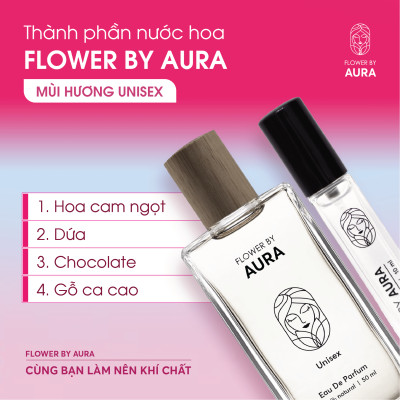 [MUA 1 TẶNG 1] Nước hoa thiên nhiên Flower By Aura_Combo 2 chai Unisex 10ml