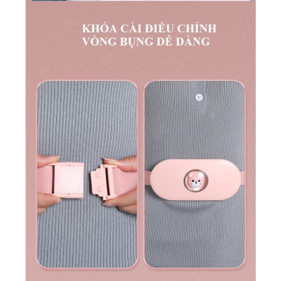 Đai massage chườm ấm bụng ,massa giảm đau bụng kinh Nguyệt cho phụ nữ