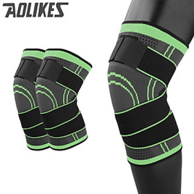 Bộ băng bảo vệ đầu gối AOLIKES A-7720 thiết kế thoáng khí ôm chân breathable sport knee support