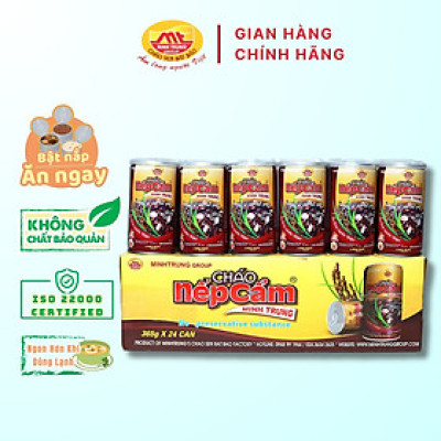 Cháo nếp cẩm Minh Trung 365g - Cháo Nếp Cẩm 24 (thùng 24 lon)