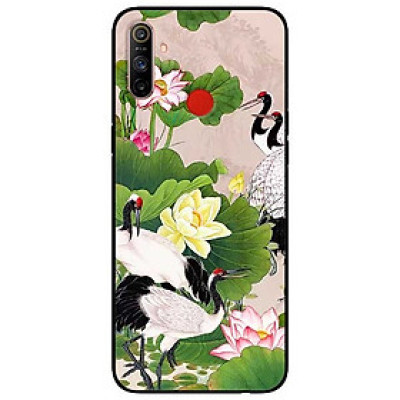 Ốp lưng dành cho Realme C3 mẫu Sen Và Hạc