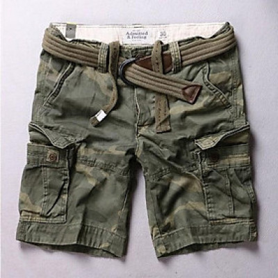 Quần short túi hộp_ngắn( kèm thắt lưng)_dã ngoại