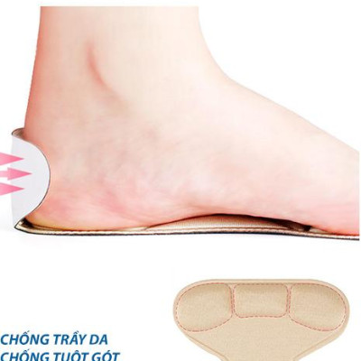2 cặp lót giày cao gót mũi nhọn giảm size cho giày bị rộng, thoáng khí và êm chân- buybox - BBPK55