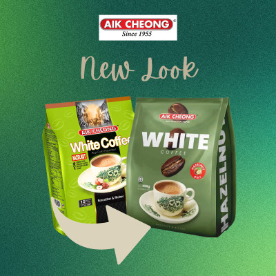 Cà Phê Trắng Hạt Phỉ 4 Trong 1 Aik Cheong (15 Gói x 40g)