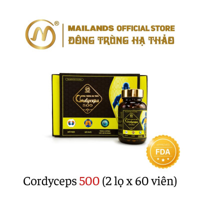 Đông Trùng Hạ Thảo MaiLands Cordyceps 500 (120 viên)