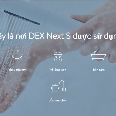 Máy nước nóng tức thì E-Comfort DEX Next S - Hàng chính hãng
